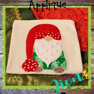 Gnome Applique Embroidery Design