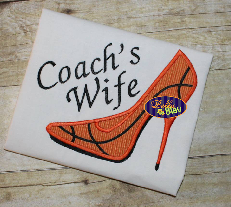 Sexy Basketball Heels Applique Embroidery Designs Design Monogram