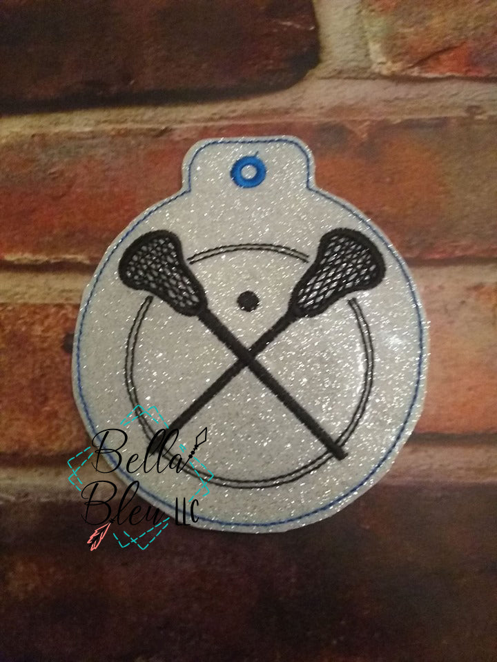 ITH Christmas Ornament Lacrosse Machine Applique Embroidery