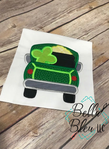 Lucky Vintage Truck Applique St Patrick's