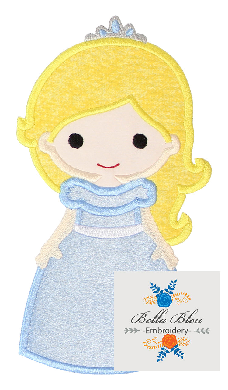 Blue Princess Applique