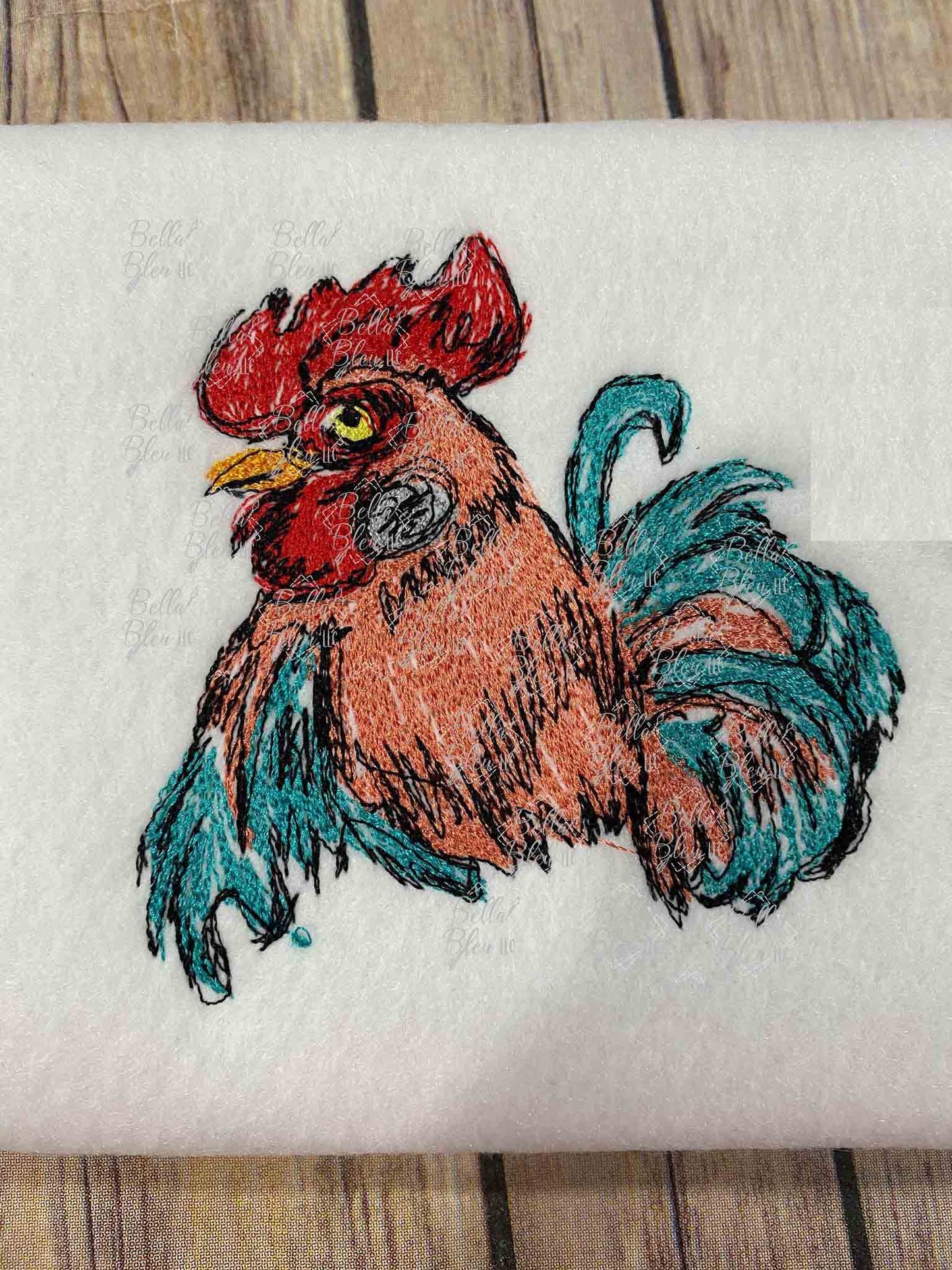 Rooster 7 Scribble Sketch