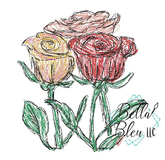 Rose 8 Scribble