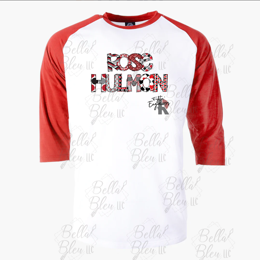 Rose Hulman Fightin' Engineers Raglan T shirt