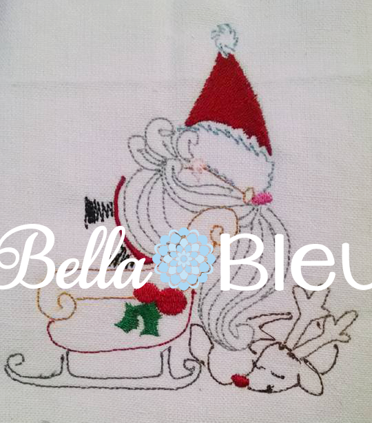 Stitch and Christmas Eve embroidery design