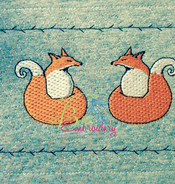 Faux Smocking Smock Smocked Fox Machine Embroidery Design