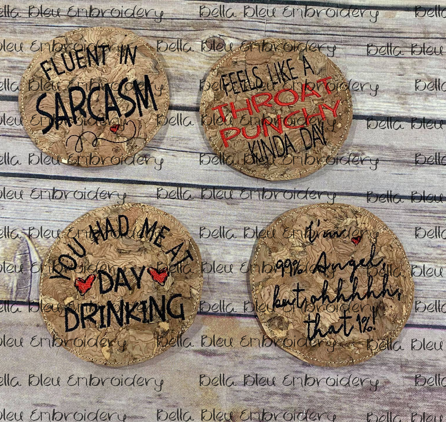 ITH Snarky Sarcastic Coasters Set 3