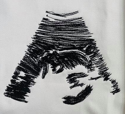 Custom sonogram embroidery design