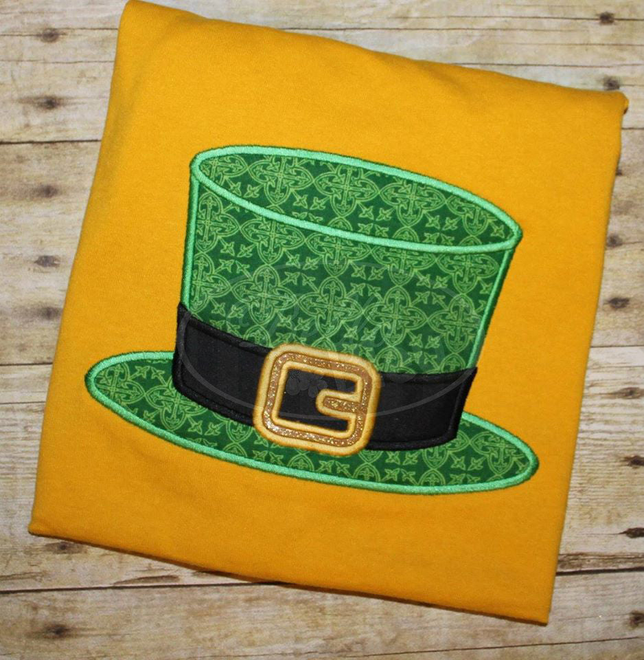 Leprechaun Hat Saint Patrick's Day machine applique design