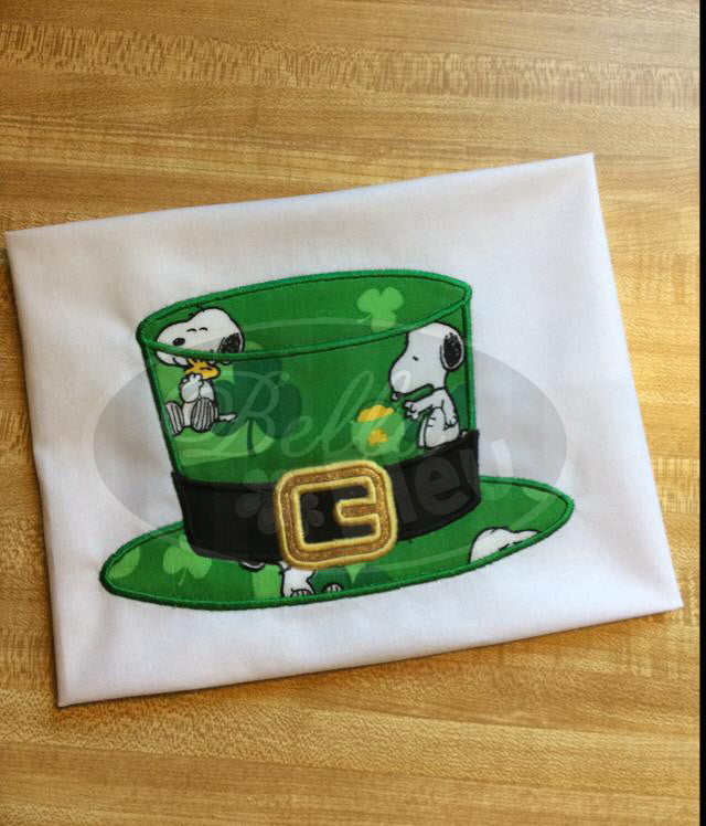 Leprechaun Hat Saint Patrick's Day machine applique design